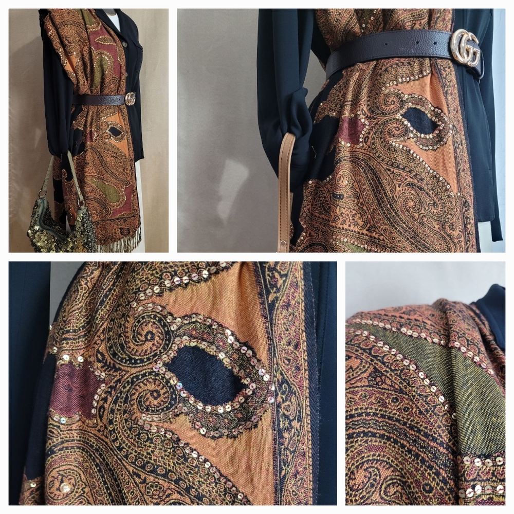 Morrocan Shawl / Scarf - Picture 2 of 9